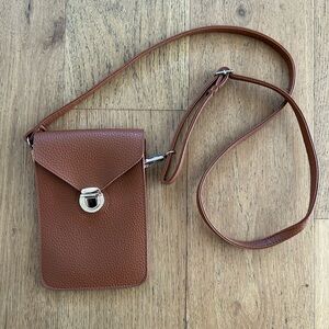 Brown Leather Crossbody Bag